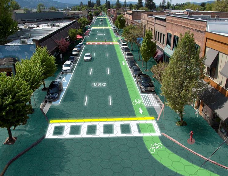 Умная дорога из солнечных батарей Solar Roadways